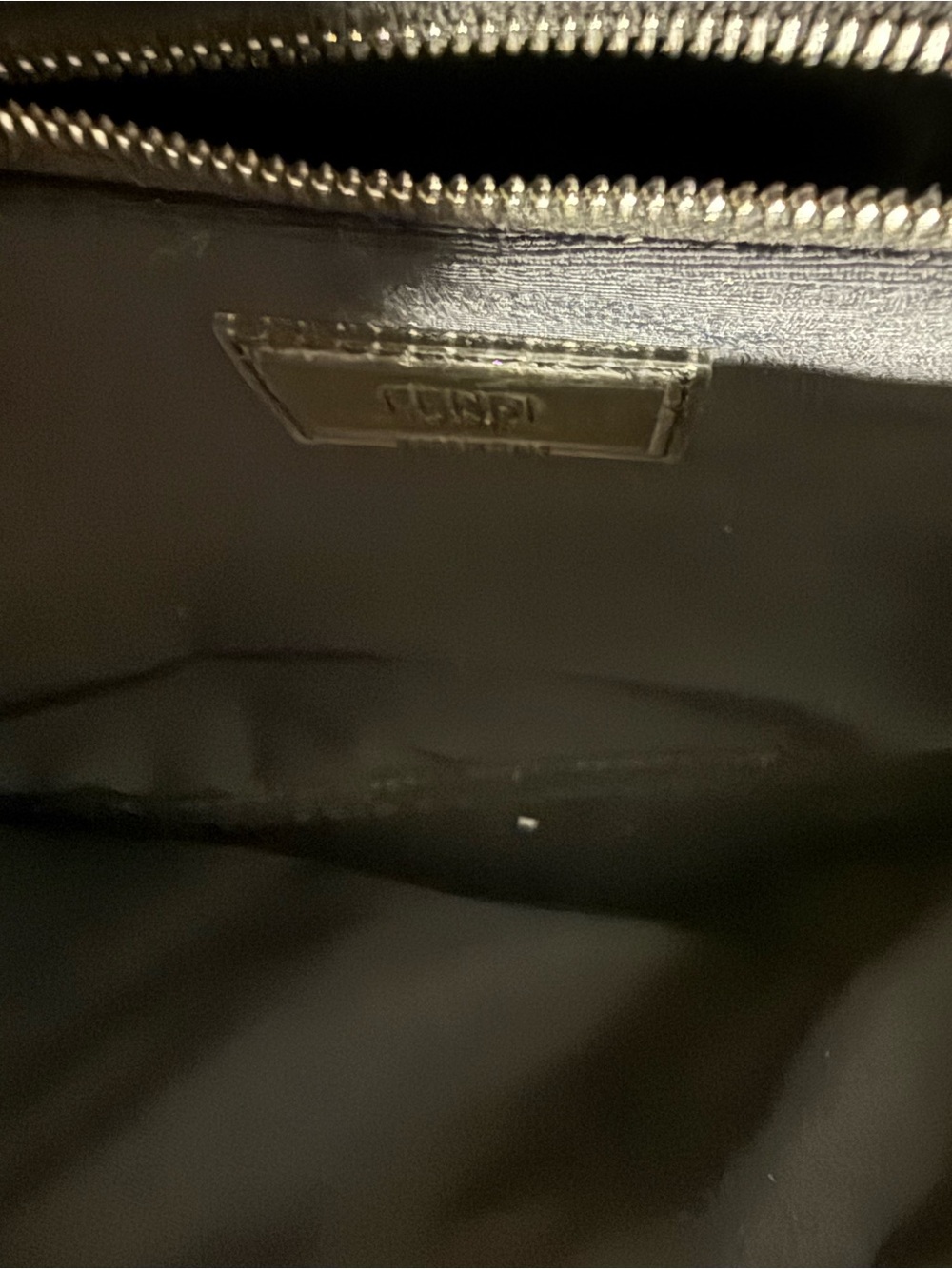 Fendi Black Mesh Belt Bag with Logo Patch - Picture 3 of 4